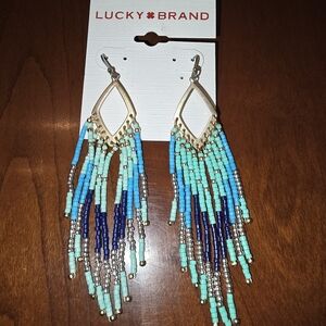 Lucky Brand Multicolor Beaded Earrings, Brand New!